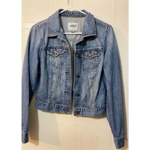Old Navy Cropped Jean Jacket - Size Medium